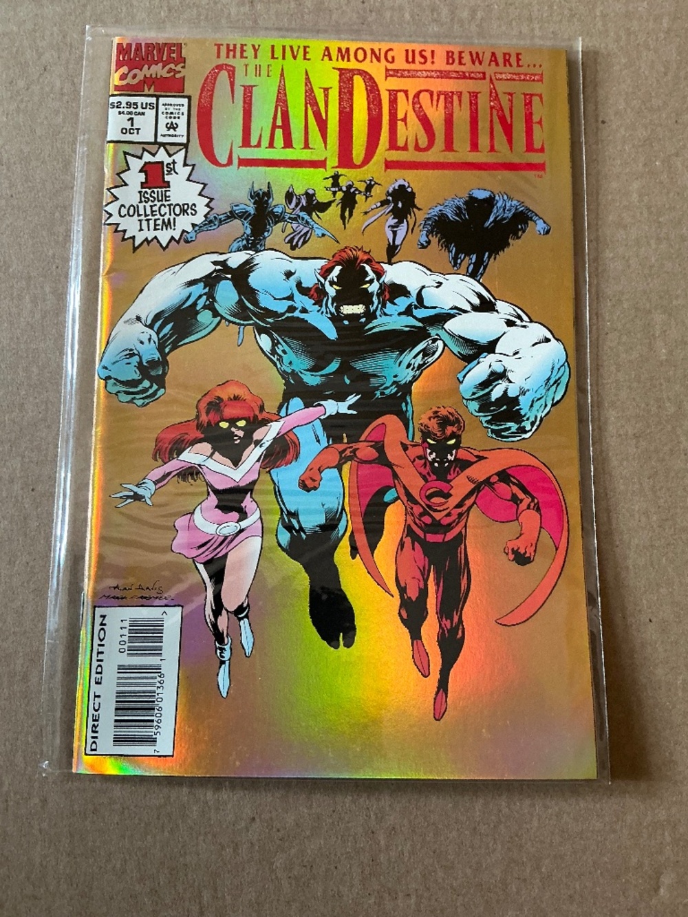 Marvel Comics The ClanDestine #1 1994 Alan Davis Foil Cover